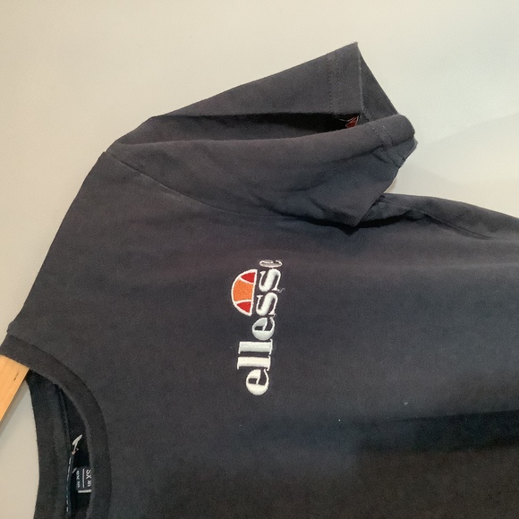 Ellesse Crew Neck T Shirt - Size XS - Navy - Cotton - P2P 18” - Picture 7 of 8